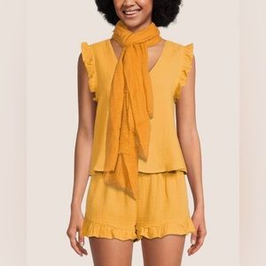 💛 NWT! Mustard Yellow Soft Crinkle Scarf